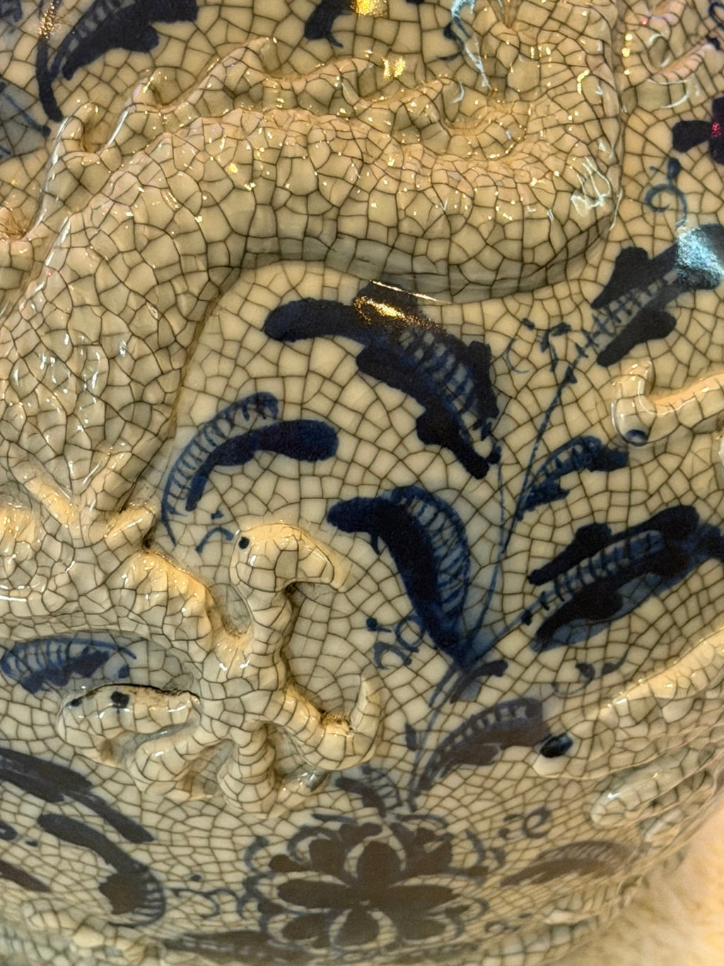 Celestial Healing Globe Vase with Dragon Decoration